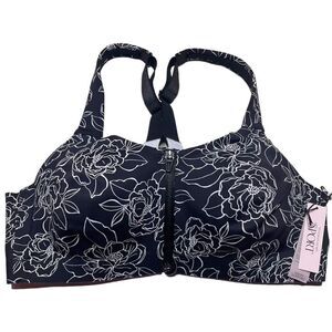 Victoria’s Secret knockout Maximum Support Front Close Sports Bra black 34D